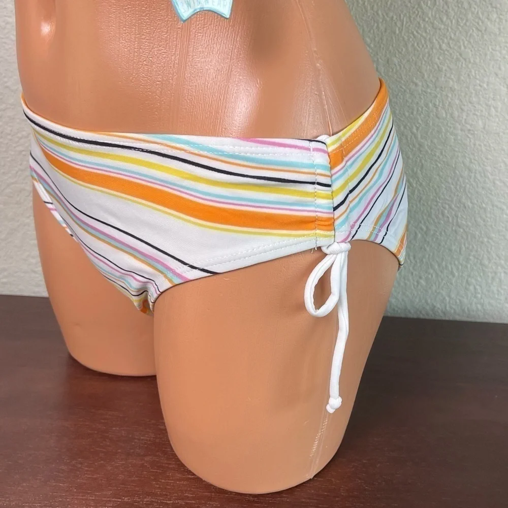 Striped 3 Piece Bikini Set NWT